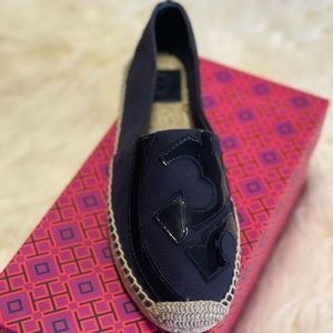 Navy Blue Tory Burch Espadrille